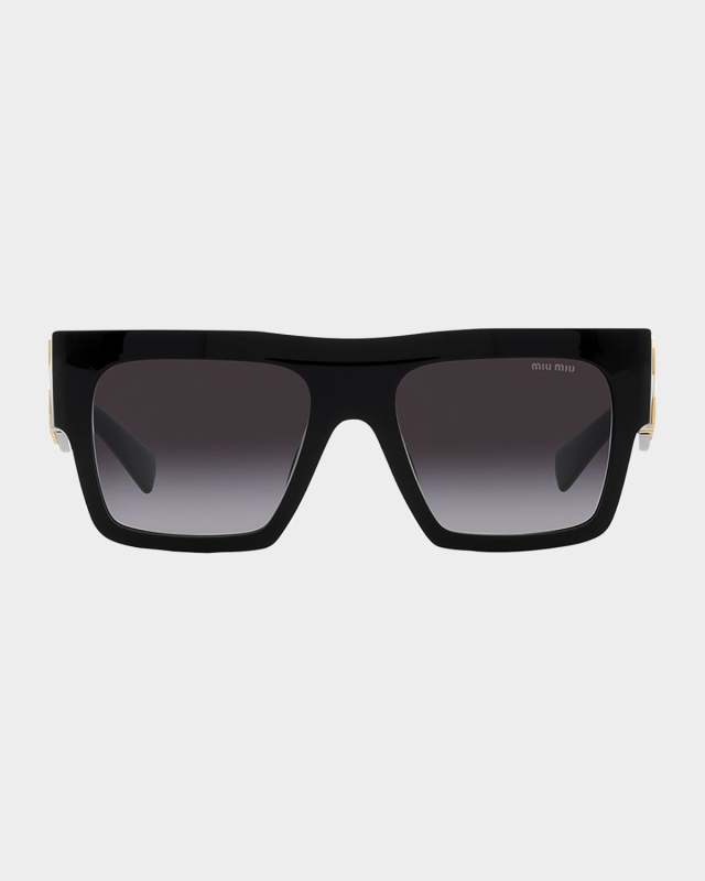 Logo Oversized Square Acetate Sunglasses